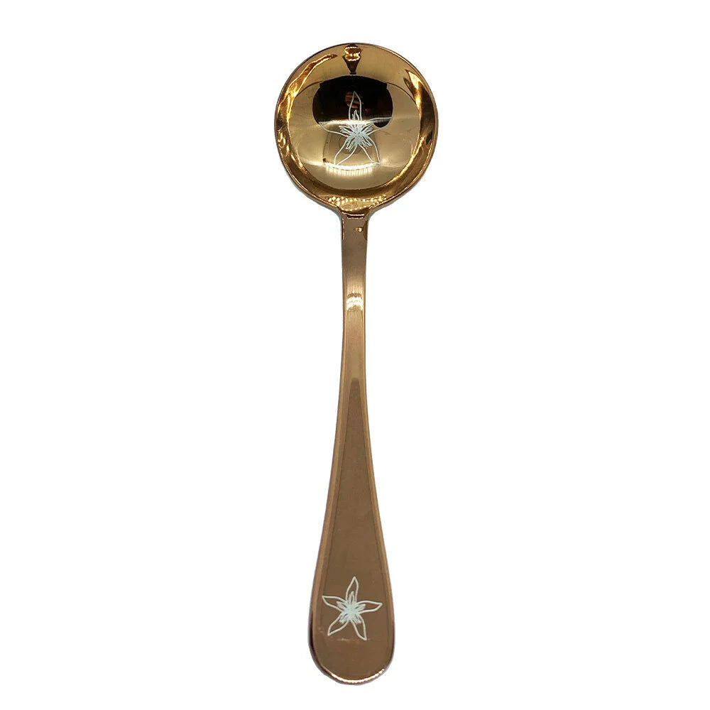"Coffee blossom" cupping spoon