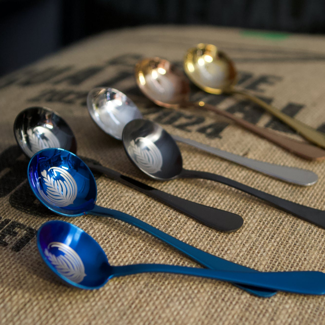 "Latte art" Cupping spoon